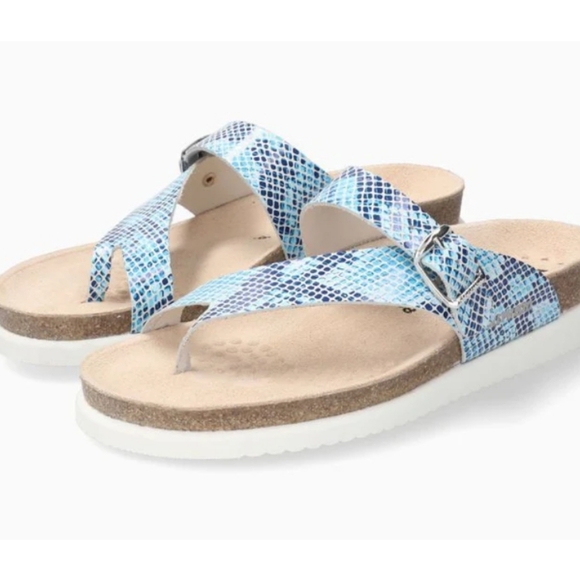 Mephisto Helen Turquoise Sandal - Picture 1 of 7